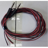 2 Cables PuLG 6.5 A Pelado P/bafle A C/potenciada 10 Metros 