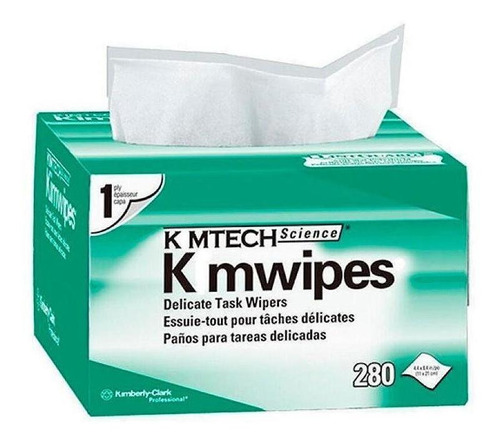 2 Caixas Lenços Limpeza Anti Estático Kimtech Kimwipe 280un.