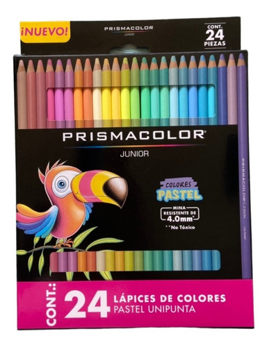 24 Lápices De Colores Pastel Profesional Prismacolor Junior