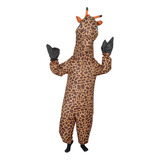 Traje De Jirafa Para Halloween, Inflable, Unisex, Para Adult