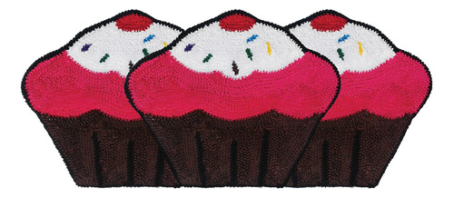 Tapete Passadeira 0,60 X 1,38 Formato Cupcakes - Frufru