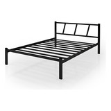 Cama De Casal Ferro Helena Para Dormitório Preto