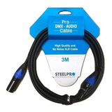 6 Pz Cable Xlr 3m Canon Hembra A Macho Balanceado Steelpro