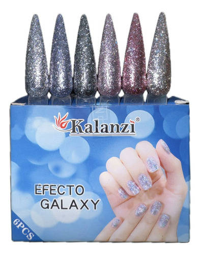 Efecto Galaxy Kalanzi Gama 6pz Gel Uv/led Elegir Variante