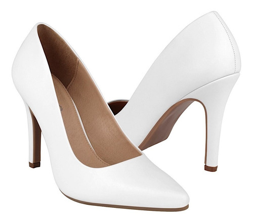 Tacones Dama Stylo 25401 Simipiel Blanco 