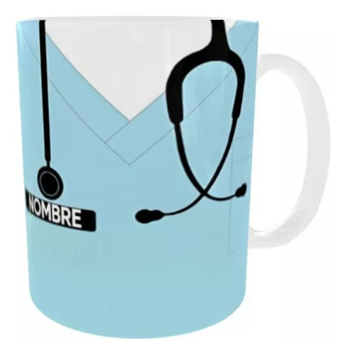 Taza Uniforme Medico O Enfermero (puedes Agregar Nombre)