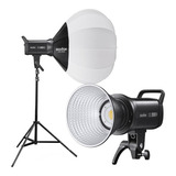 Kit De Iluminador Led Godox Sl100d 5600k De 100 W Con Marco De Softbox Y Trípode, Color Negro, Luz Blanca Fría, 110 V/220 V