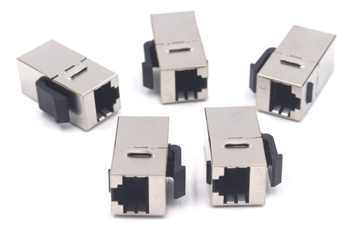 Kework Paquete De 5 Acopladores Ethernet Cat6 Rj45 Blindados