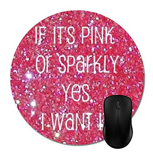 Tapete Anti-estático Par Goodaily Mousepad Pink Girly Sparkl