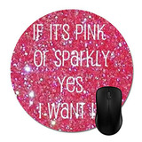 Tapete Anti-estático Par Goodaily Mousepad Pink Girly Sparkl