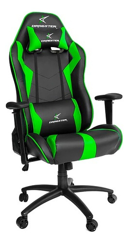 Silla Gamer Dragster Gt 500 Electric Green Ajustable Verde