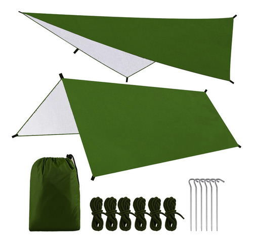 Hamaca Multifuncional Impermeable Para Camping De 9,8 X 9,8