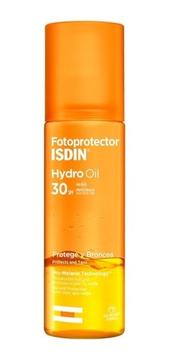 Fotoprotector Isdin Hydro Oil Bifasico Spf30 Protege Broncea