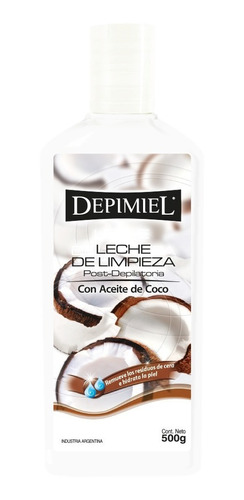 Leche De Limpieza Post Depilacion Con Aceite De Coco