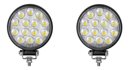 Faro Led Auxiliar 14 Led 42w Cuatri 4x4 Agro Off Road El Par