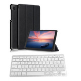 Capa P/ Tablet A7 Lite T220 T225 8.7pol. + Teclado Bluetooth