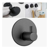 Colgador Perchero Acero Negro De Pared Para Toallas Ropa