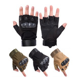 Guantes Tacticos Nudillos Almohadillas Militar Medio Dedo