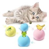 Juguete Bolas Suave Interactiva Con Sonido Mascota Gatos !!