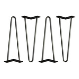 Hairpin Legs Patas Para Muebles 60cm Sin Pintar X4u.