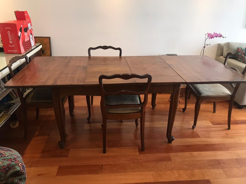 Conjunto De Mesa Provença 1940 Retangular Com 6 Cadeiras