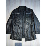 Saco Chaqueta De Cuero 100% Walter Moszel- Talle L