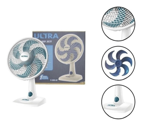 Ventilador De Mesa/parede 6pás Ultra/mondial 30cm 110v Ofert