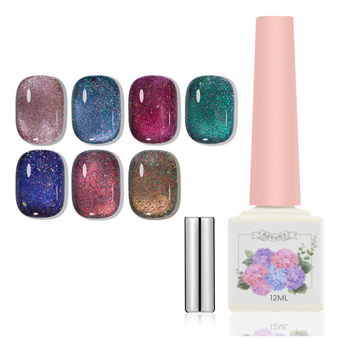 Set De Esmalte De Uñas En Gel Para Ojos De Gato De 12 Ml, 7