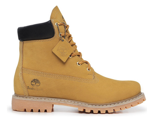 Bota Timberland Clássica Masculino Cano Médio Couro Legitimo