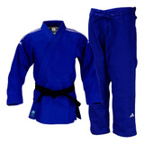 Kimono Judo Quest adidas J690 Azul Com Faixas Brancas