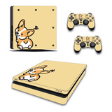 Skin Personalizado Para Ps4 Slim Perrito (1214) 