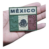 Insignia Táctico Militar Pvc 2 Banderas México Parche Parche