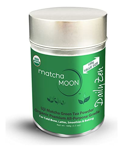 Matcha Moon Daily Zen Té Verde Matcha Orgánico En Polvo - Gr