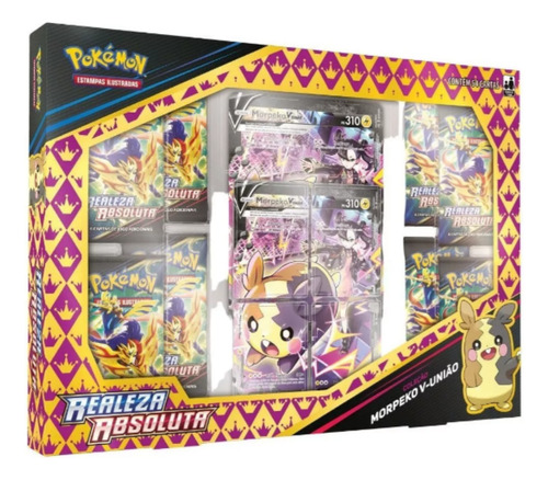 Box Realeza Absoluta Coleção Morpeko V-união Pokémon Copag