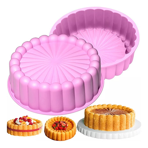 Pack X2 Moldes Reposteria Molde Torta Molde Queque Flor 19cm  Insumos Reposteria Moldes Para Queques Moldes Silicona Reposteria Pasteleriacl