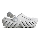 Zuecos Crocs Echo Clog Kids Niños Moda Gris