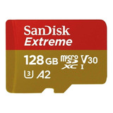 Cartão De Memória Sandisk Extreme + Adaptador Sd 128gb + Nf