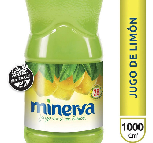 Jugo De Limon Minerva 100% Puro 1 Litro - Sin Tacc
