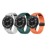 3 Correas De 20 Mm For Samsung Galaxy Watch 6 5 4 Classic