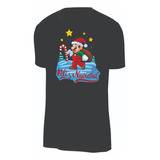 Camisetas Navidad Mario Bross Navideño Feliz Navidad M2