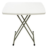 Mesa Individual Plegable Resina Do Garden Blanco/gris