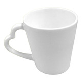 Taza Ceramica Conica Sublimable Nacional Premium Asa Corazon