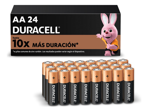 Duracell Pilas Aa Alcalinas, Larga Duración 1.5v, 24 Pilas