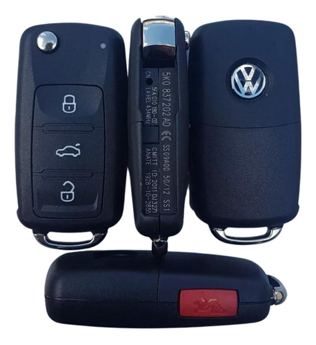 Carcasa Llave Vw Jetta Clasico Mk6 Vento 2012 2013 2014 2015