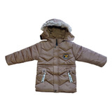 Chaqueta Parka Niño Azul Marino Forrada Polar Con Capucha