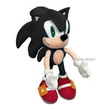 Boneco Sonic De Pelúcia Preto 50cm  Frete Grátis