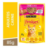 Alimento Friskies Para Gato Adulto Sabor Carne Ao Molho -85g