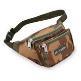 Everest Riñonera Grande De Camuflaje Woodland, Unisex, Para 