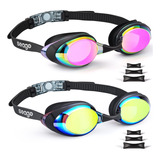 Gogles De Natacion Profesionales Con Proteccion Uv 2 Pzas