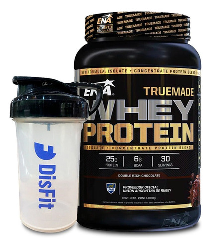 Combo True Made Whey Protein Ena Proteína + Shaker Flip500ml